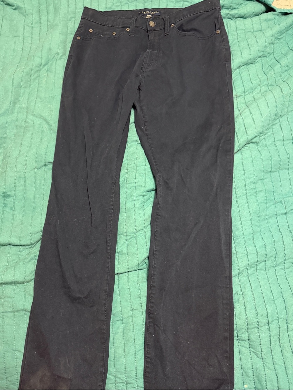 U.S. Polo Assn Navy Stretch Straight Leg Pants 34x32